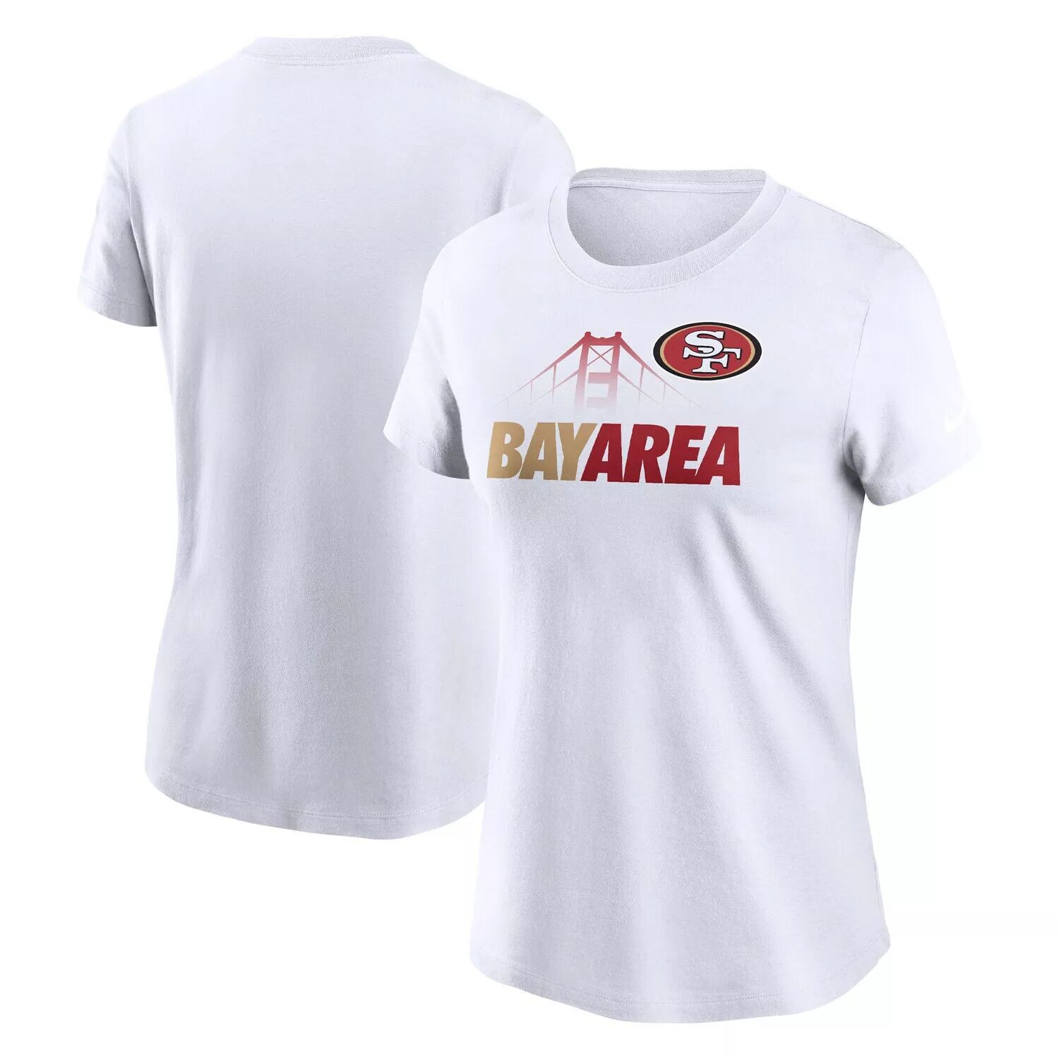 

Женская белая футболка команды Nike San Francisco 49ers Hometown Collection Nike