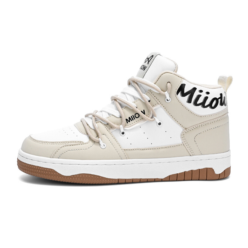 

Кроссовки MIIOW Trend Party Series Skateboarding Shoes Unisex High-top, черный/зеленый