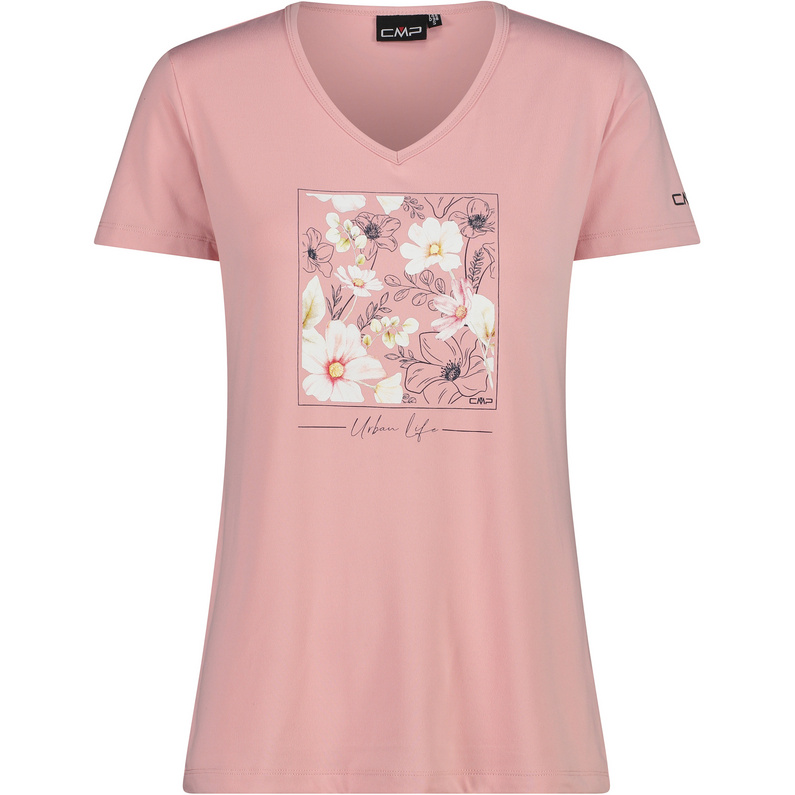 Женская футболка с принтом CMP, розовый