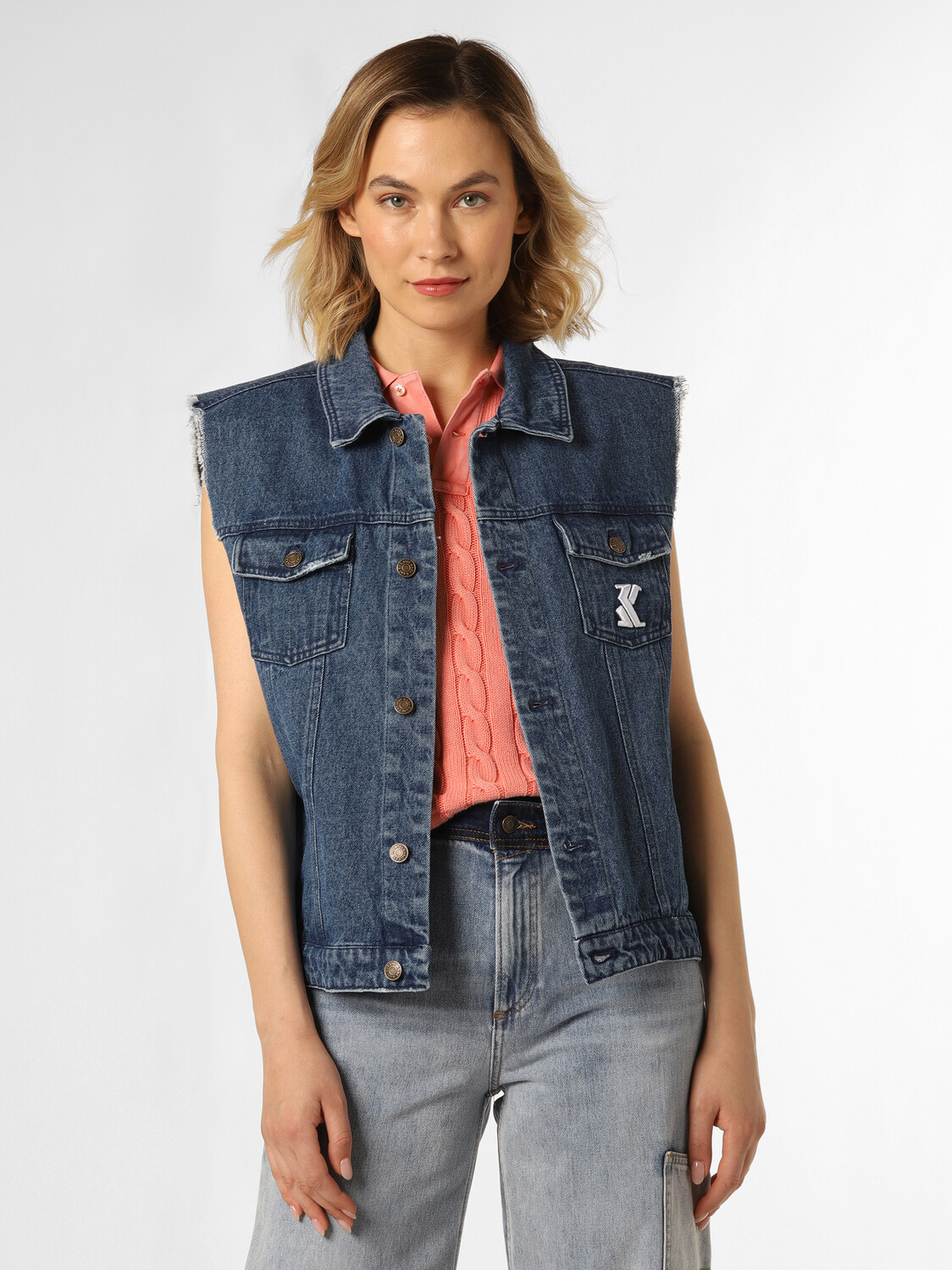 

Утепленный жилет Karl Kani Jeans, цвет medium stone