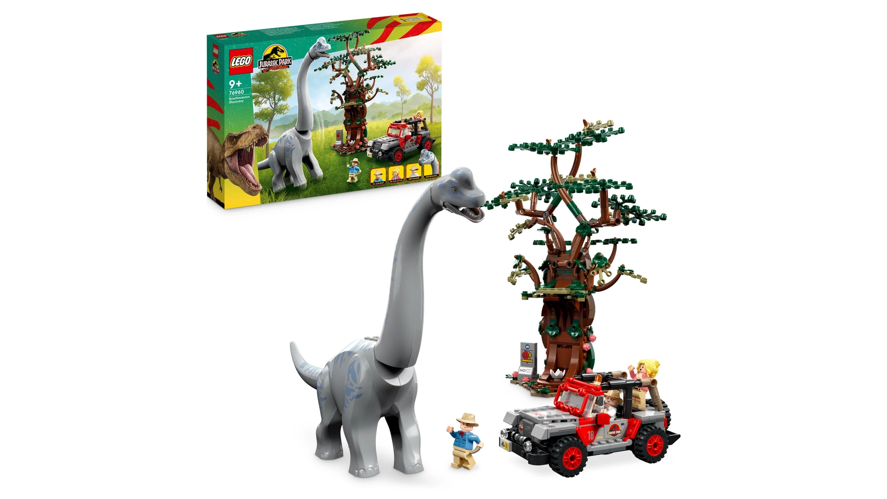 Lego Jurassic Park Открытие брахиозавра