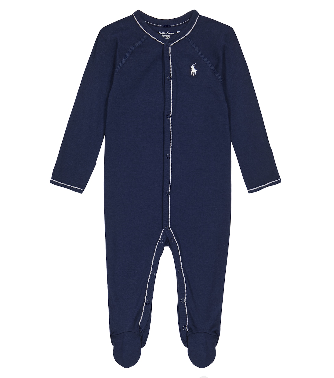 

Детское хлопковое боди Polo Ralph Lauren Kids, синий