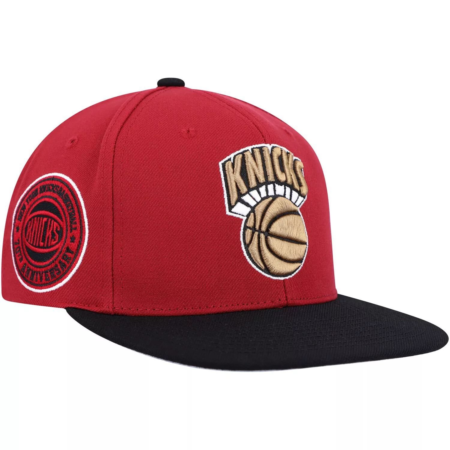 

Мужская кепка Mitchell & Ness Red/Black New York Knicks Hardwood Classics Free Bird Snapback