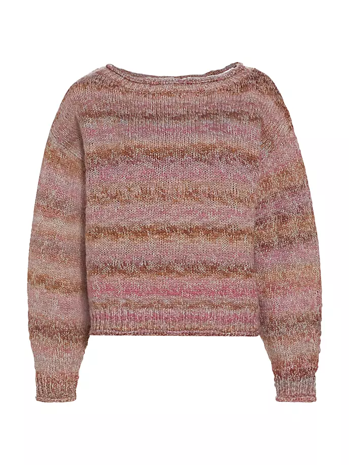 

Свитер в мелкую полоску Sage Ramy Brook, цвет pink combo spacedye