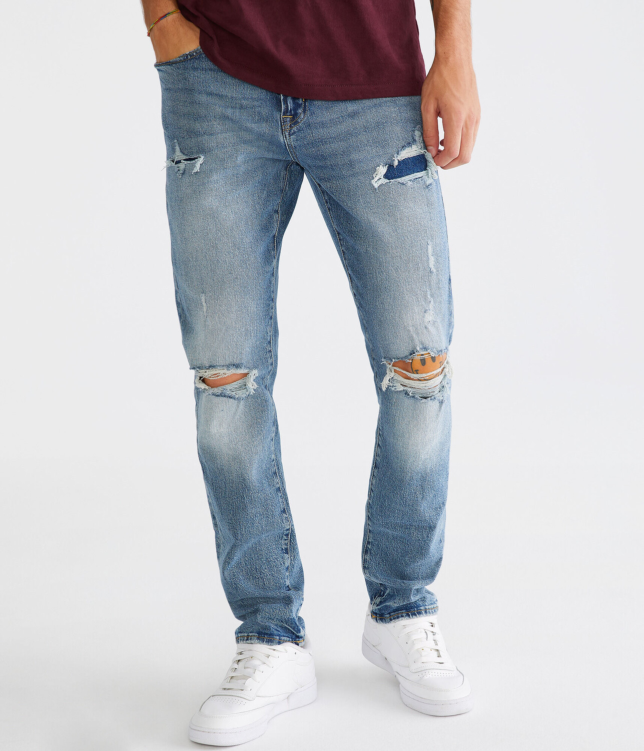 

Тонкие джинсы Aeropostale, синий