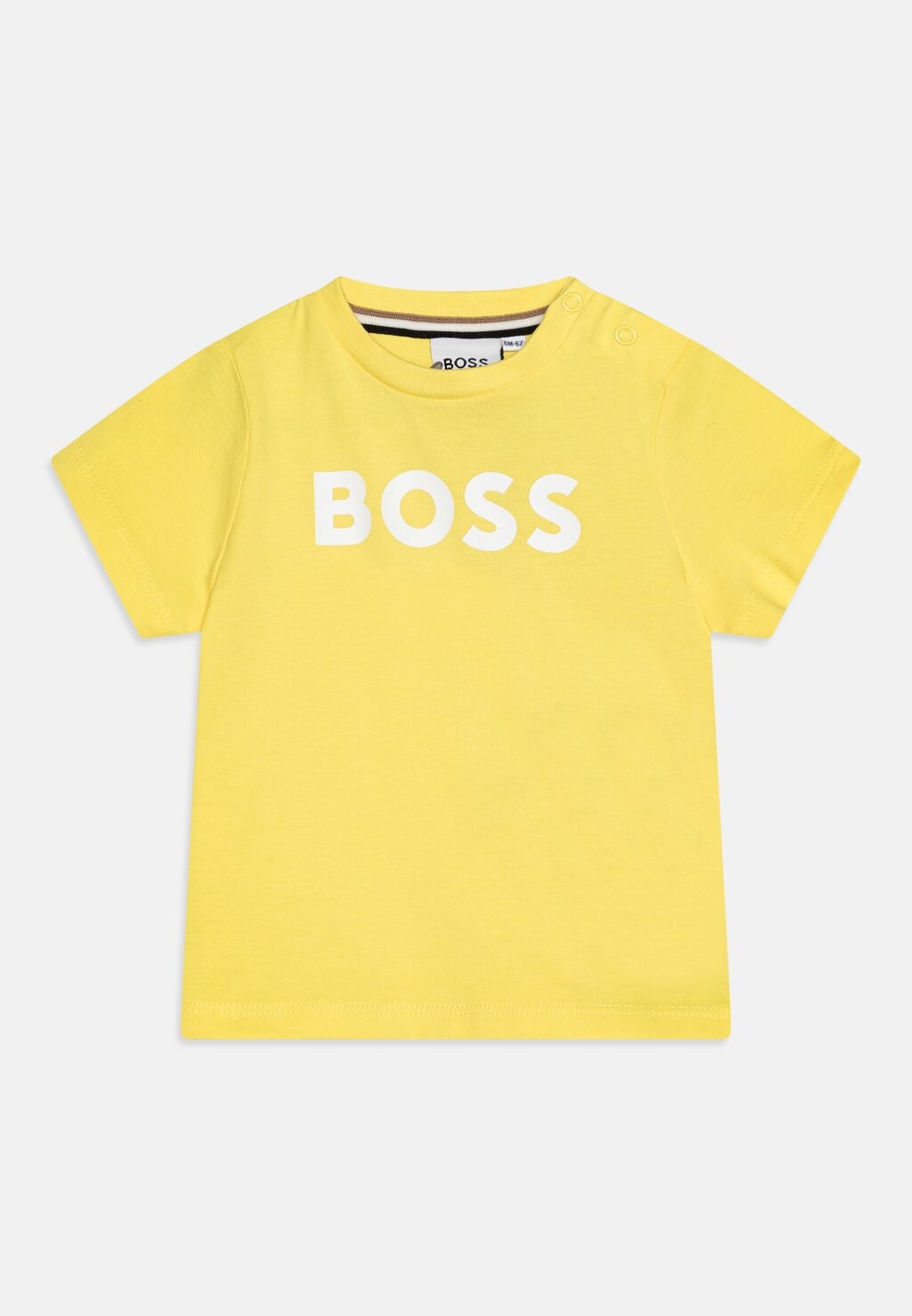 

Футболка с принтом BABY SHORT SLEEVES TEE BOSS Kidswear, цвет straw yellow