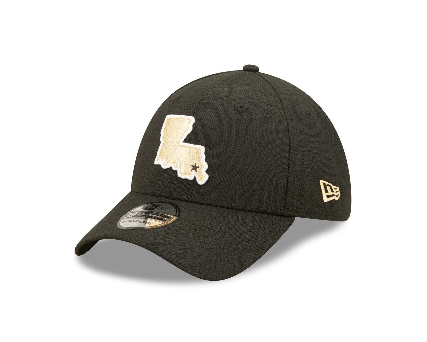 

Мужская черная кепка New Era New Orleans Saints Elemental 39THIRTY Flex Hat