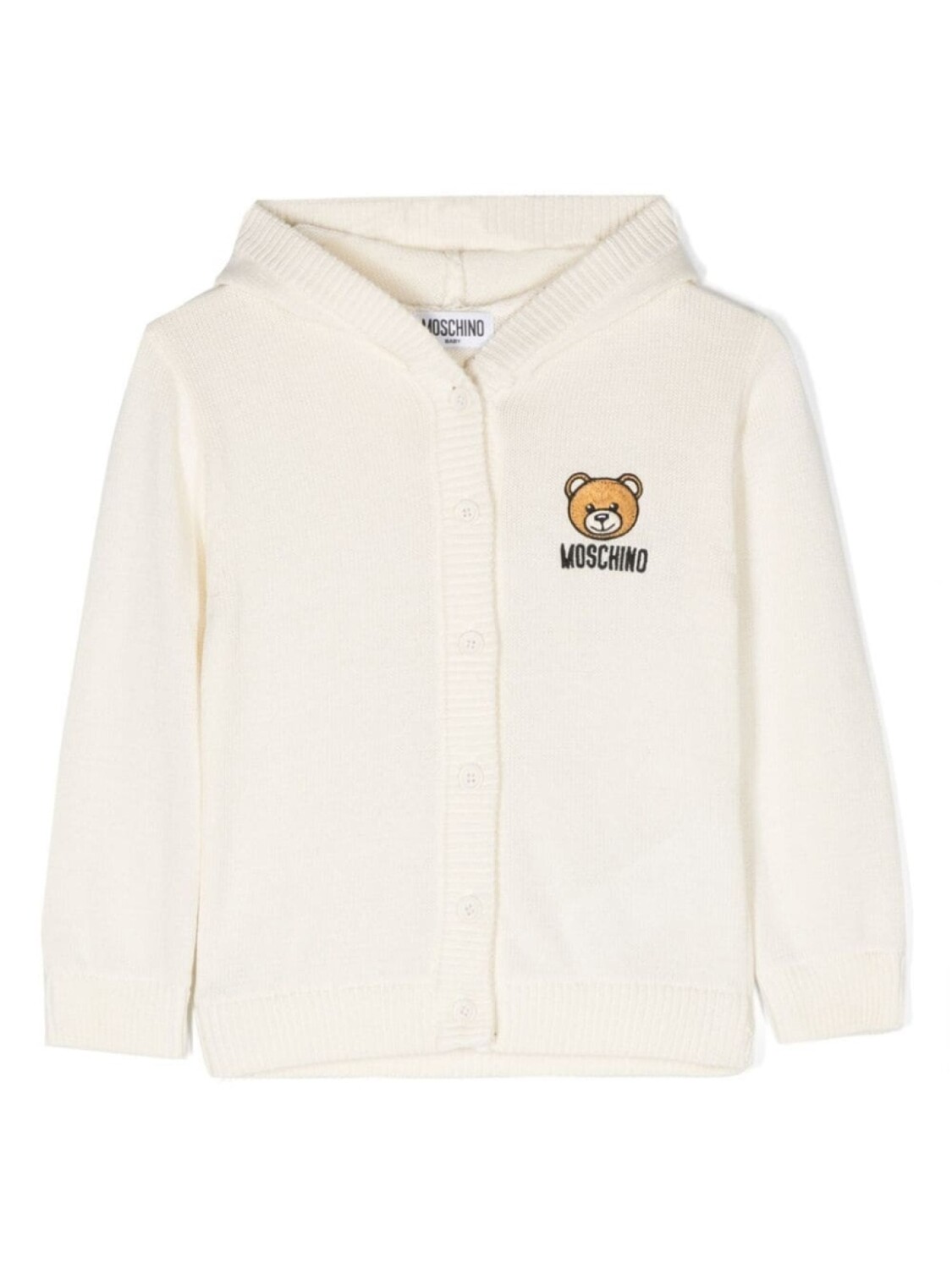 

Moschino Kids кардиган с аппликацией Teddy Bear, нейтральный цвет