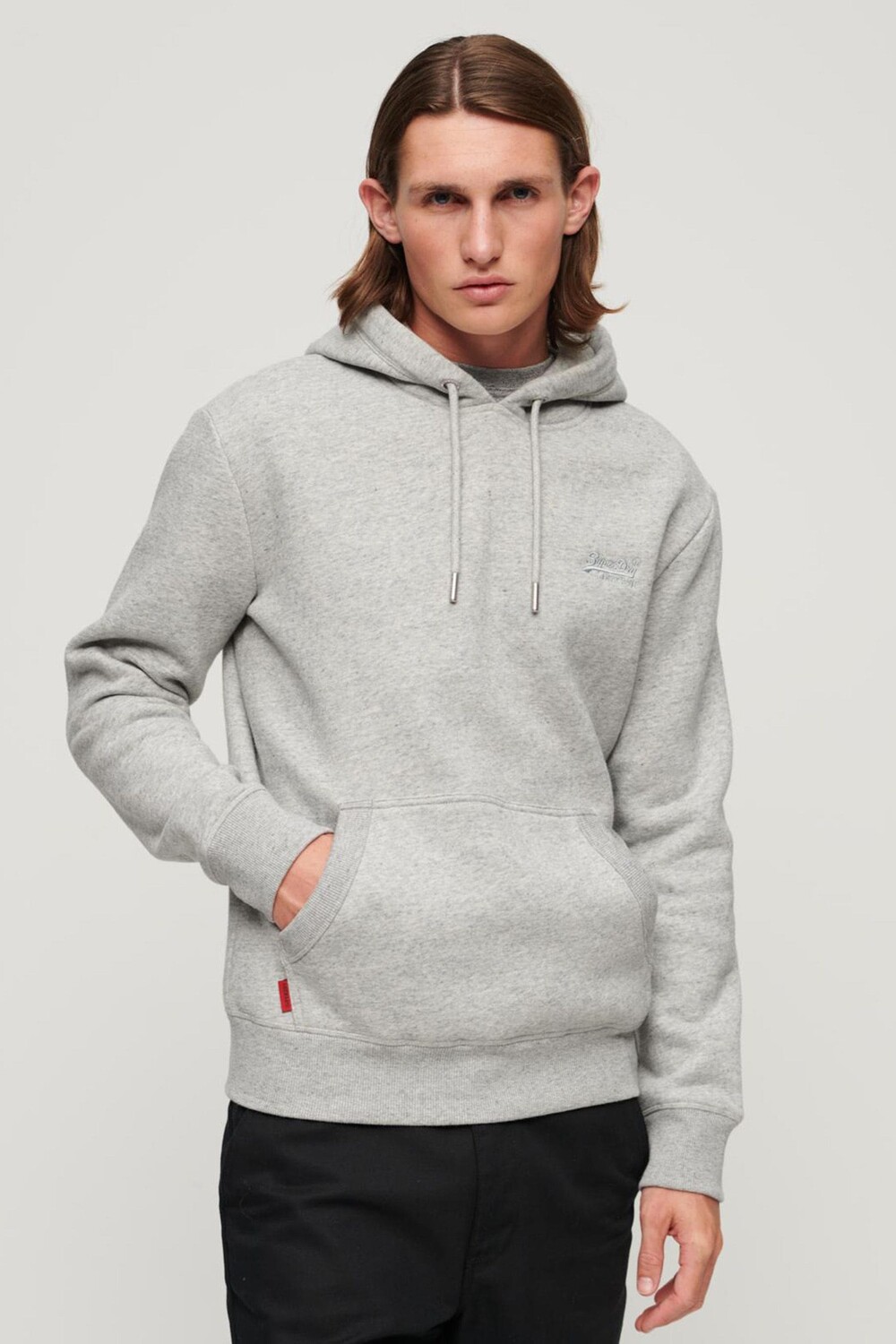 

Толстовка с логотипом Essential Superdry, серый