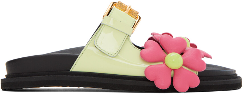 

Сандалии Moschino Green Heart Flowers