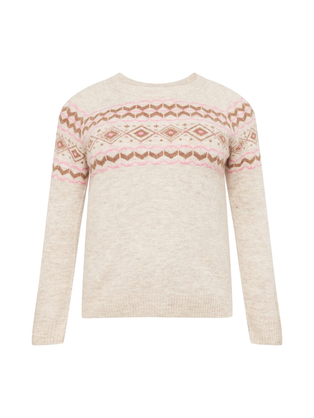 

Свитер Vero Moda Curve FIFI FAIRISLE, бежевый