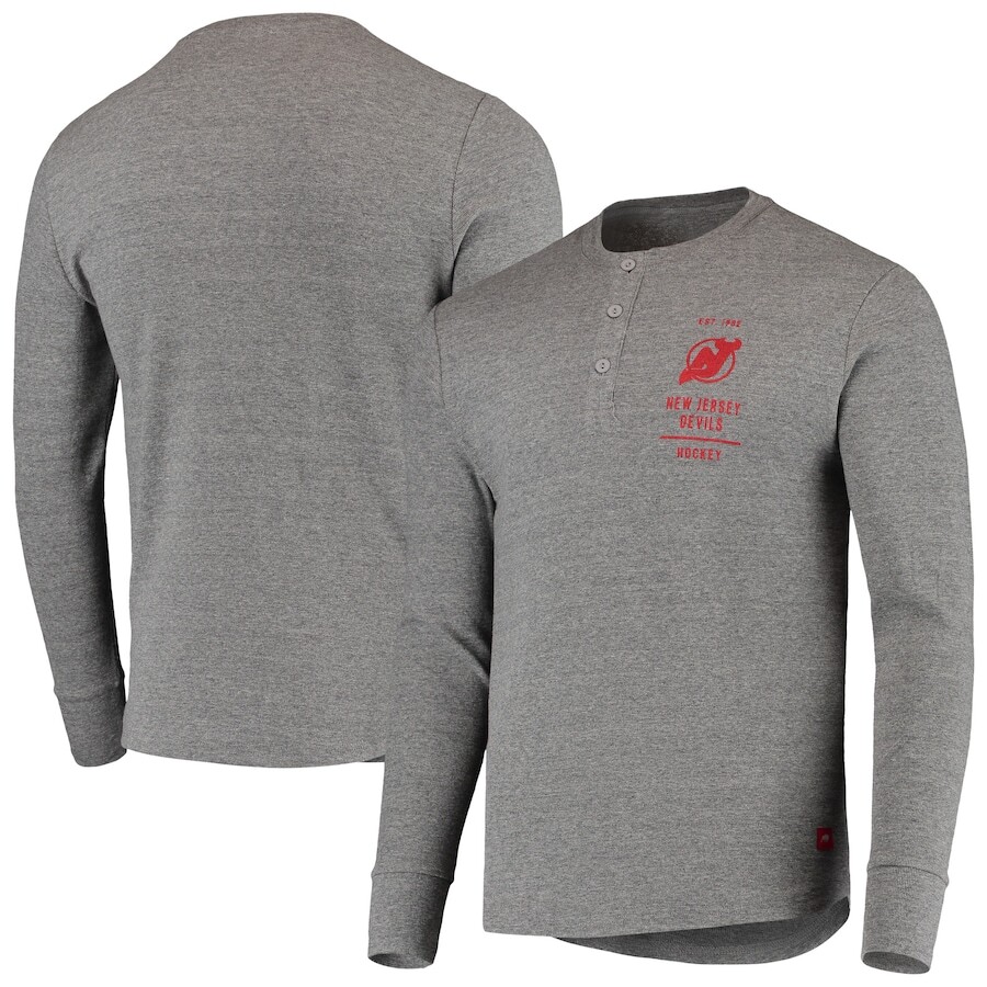 

Футболка с длинным рукавом Sportiqe New Jersey Devils, серый