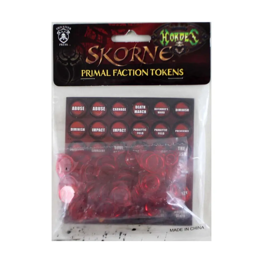 

Набор жетонов эволюции Скорна, Hordes Mk I - Skorne (28mm)