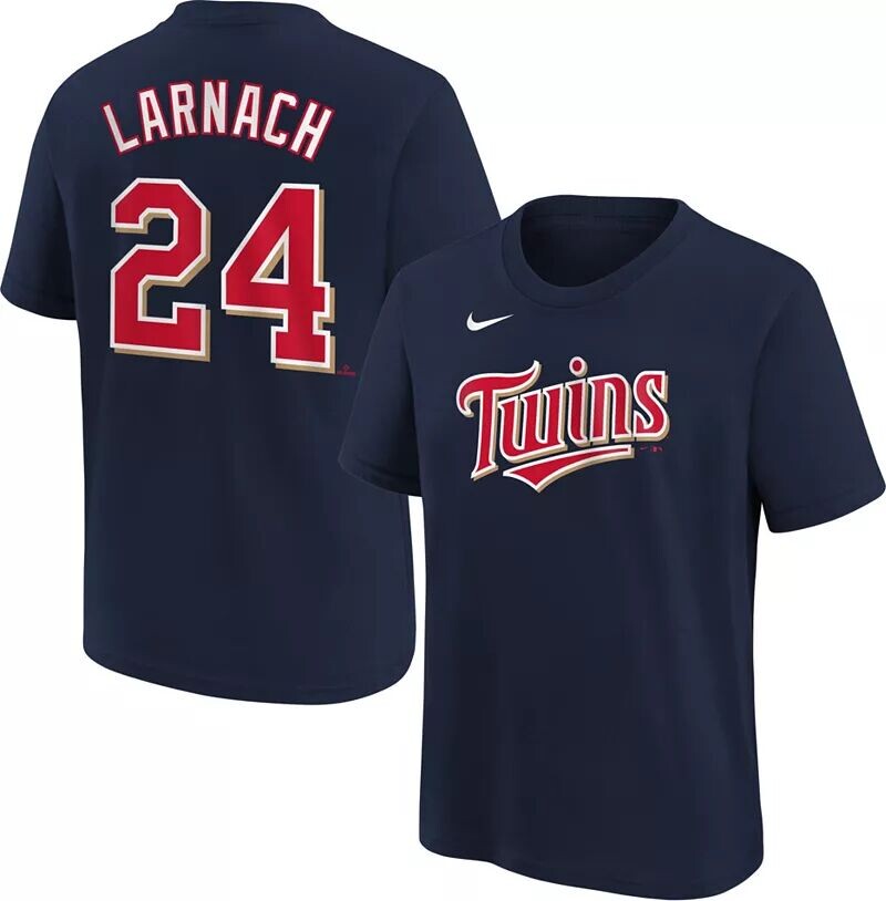 

Темно-синяя футболка Nike Youth Minnesota Twins Trevor Larnach #24