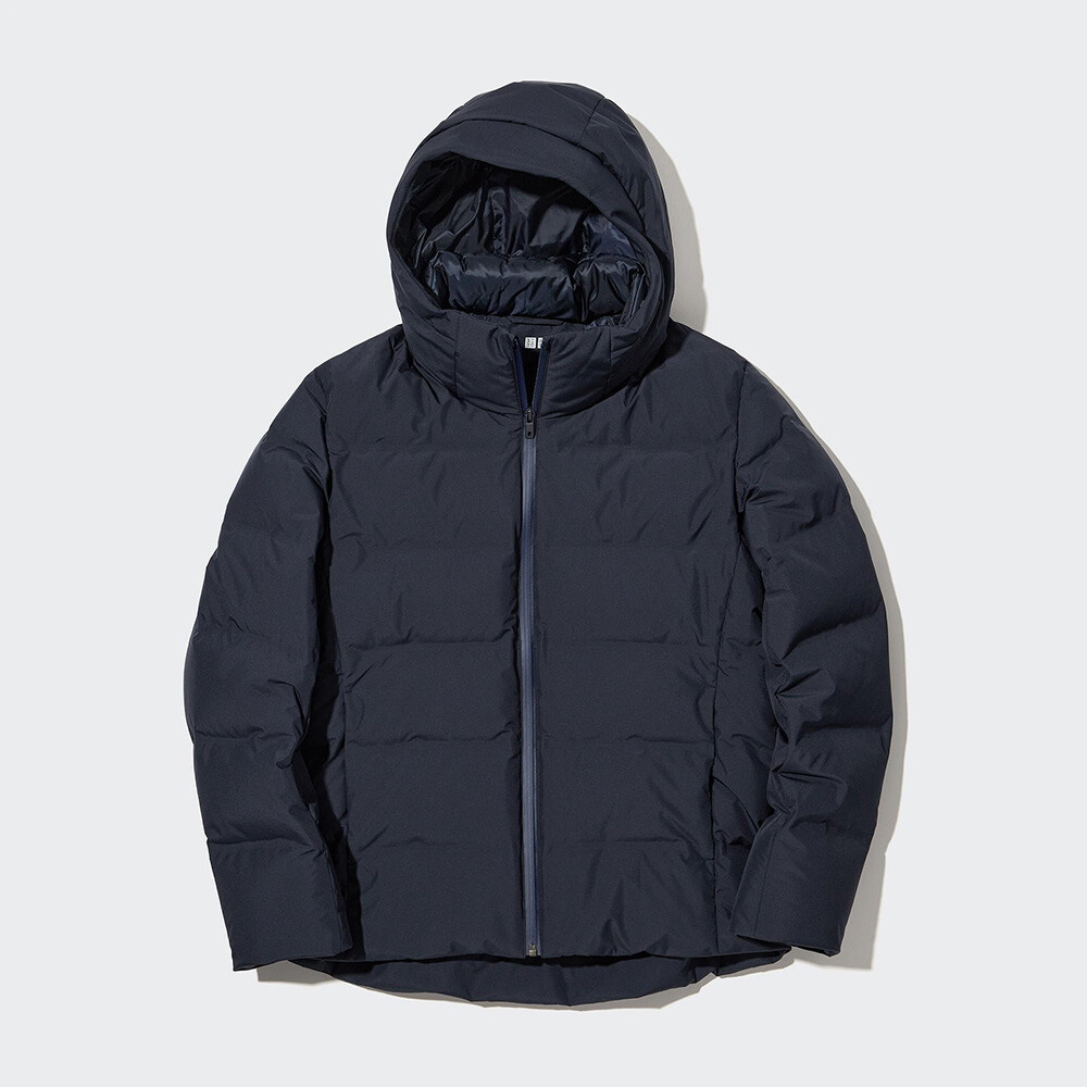 

Пуховик Uniqlo бесшовный в стиле Федерера, темно-синий