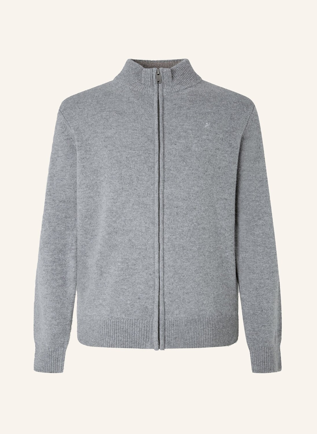 

Кардиган HACKETT LONDON LAMBSWOOL FZIP, светло-серый