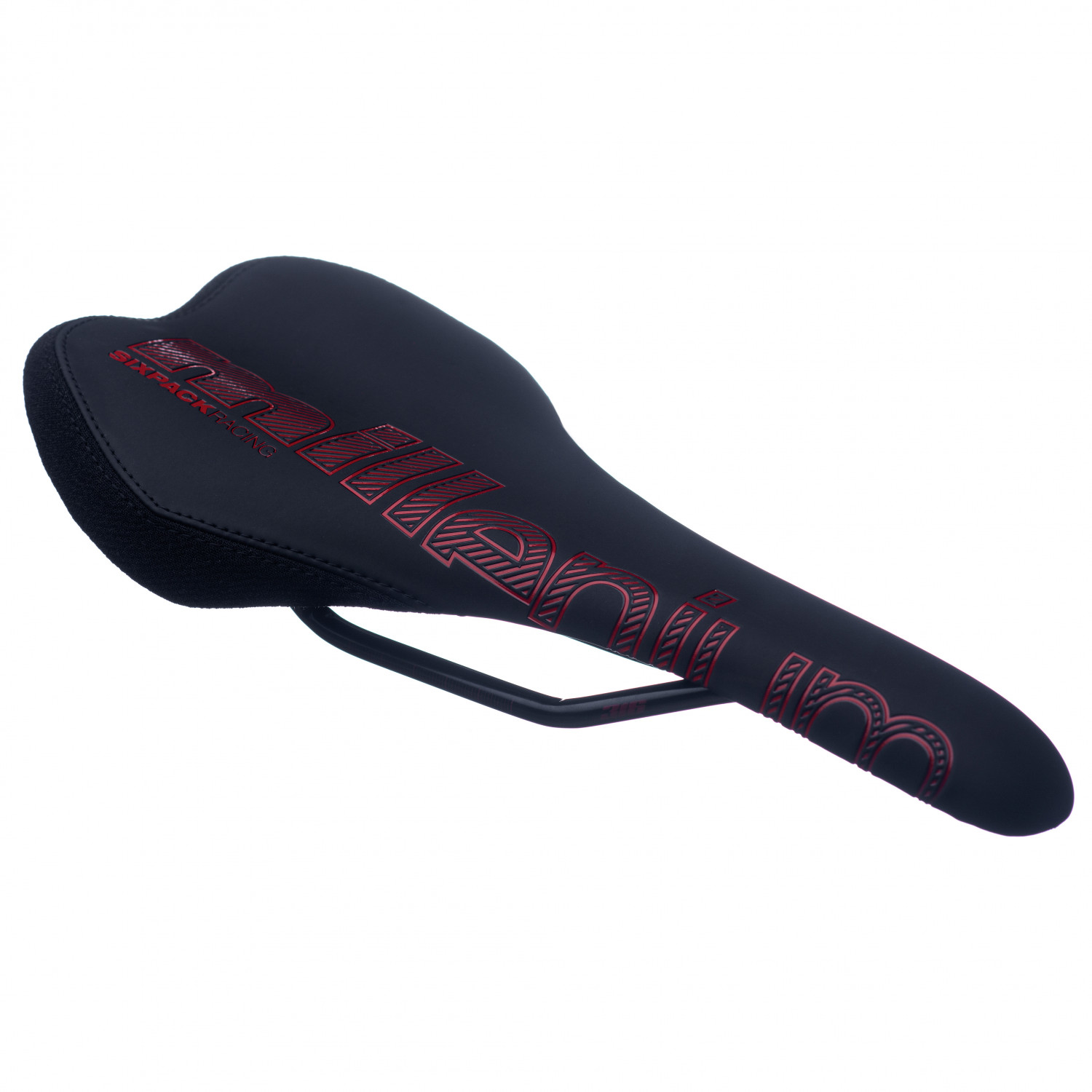 Седло Sixpack Racing Millenium Saddle, цвет Black/Red