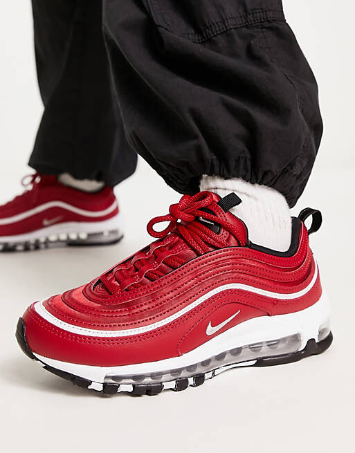 

Красные атласные кроссовки для спортзала Nike Air Max 97, Красный