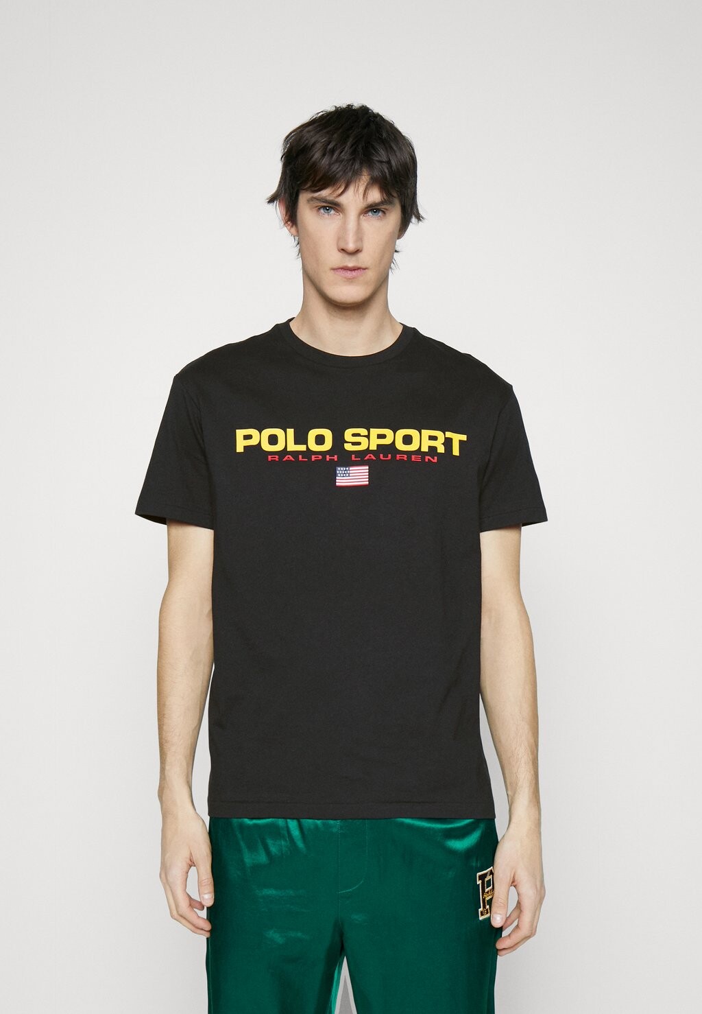 

Футболка с принтом Polo Ralph Lauren, черный