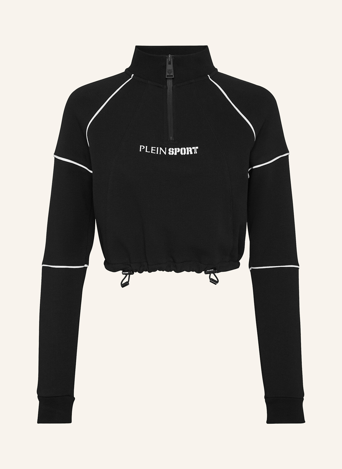 

Укороченная толстовка с капюшоном Plein Sport, черный