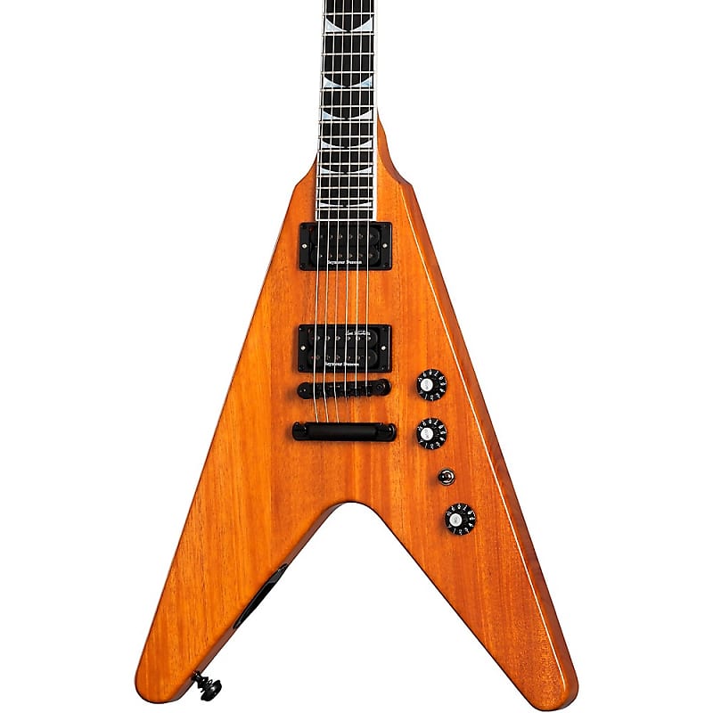электрогитара gibson flying v antique natural Электрогитара Gibson Dave Mustaine Flying V EXP Electric Guitar Antique Natural