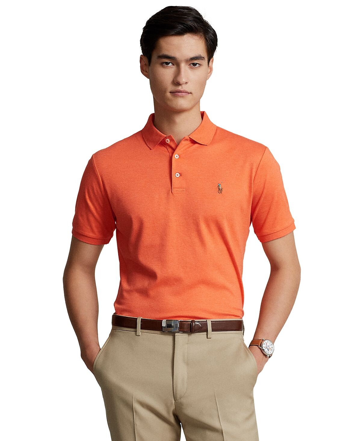

Мужская рубашка-поло классического кроя из мягкого хлопка Polo Ralph Lauren