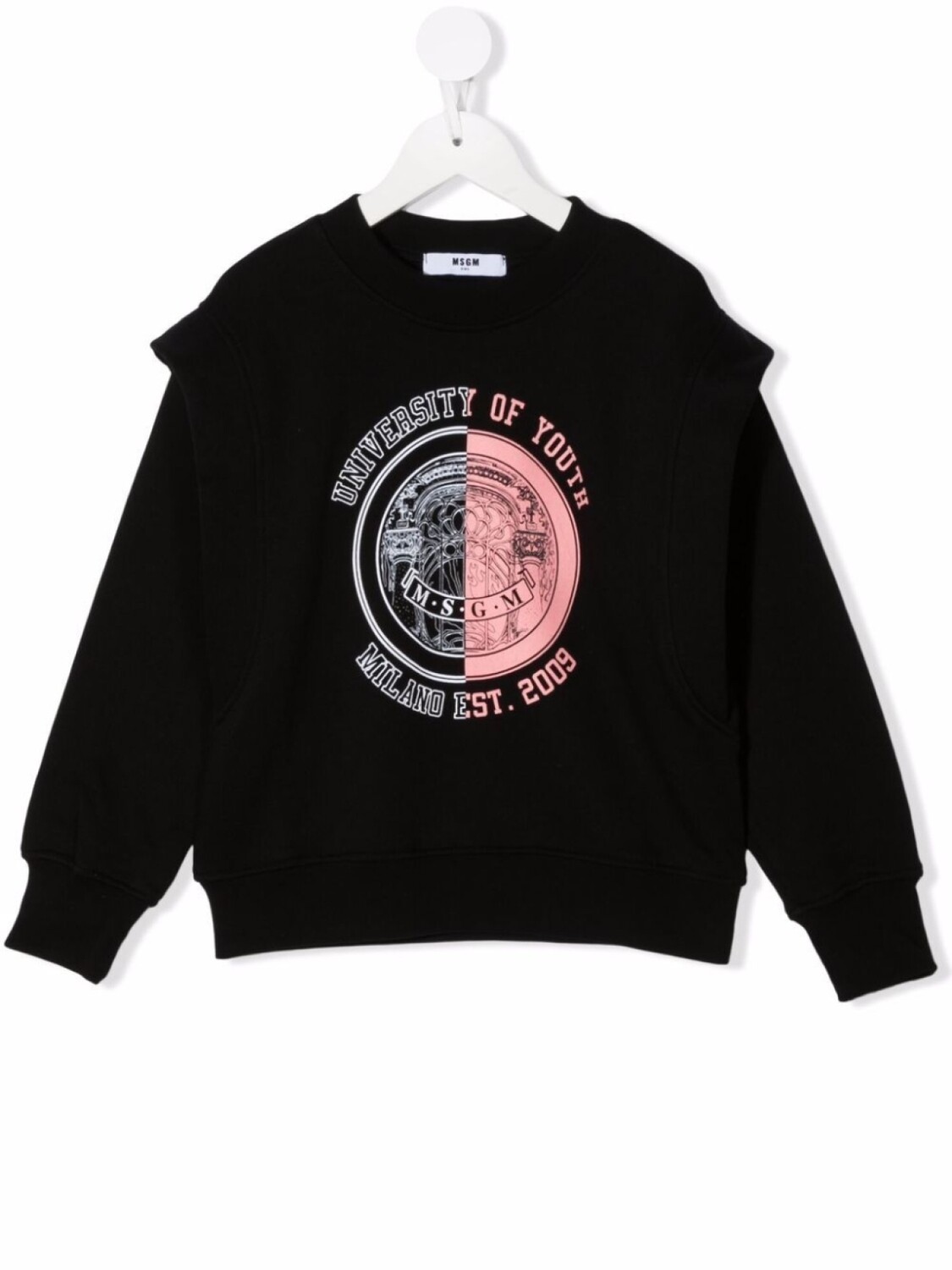 

MSGM Kids толстовка University Of Youth, черный