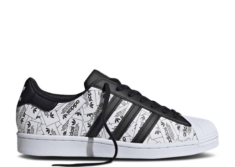 

Кроссовки Adidas SUPERSTAR 'LABEL COLLAGE', белый, Белый;серый