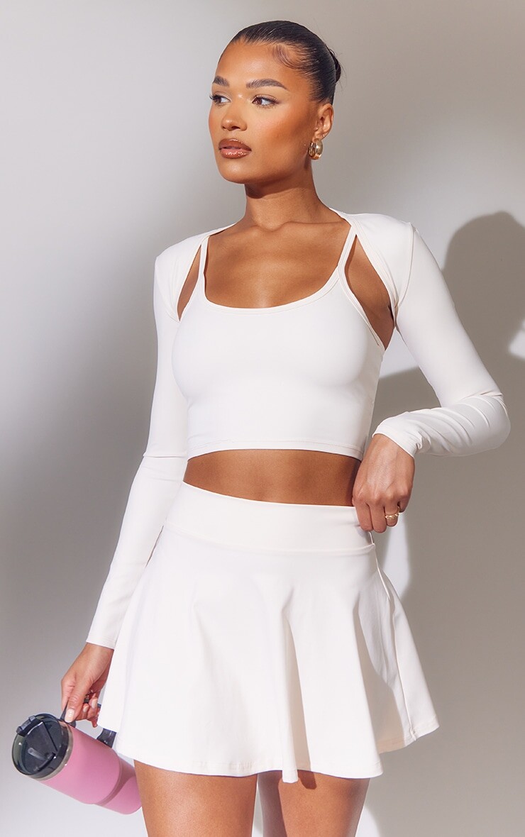 

PrettyLittleThing Розовый укороченный топ для йоги Sculpt