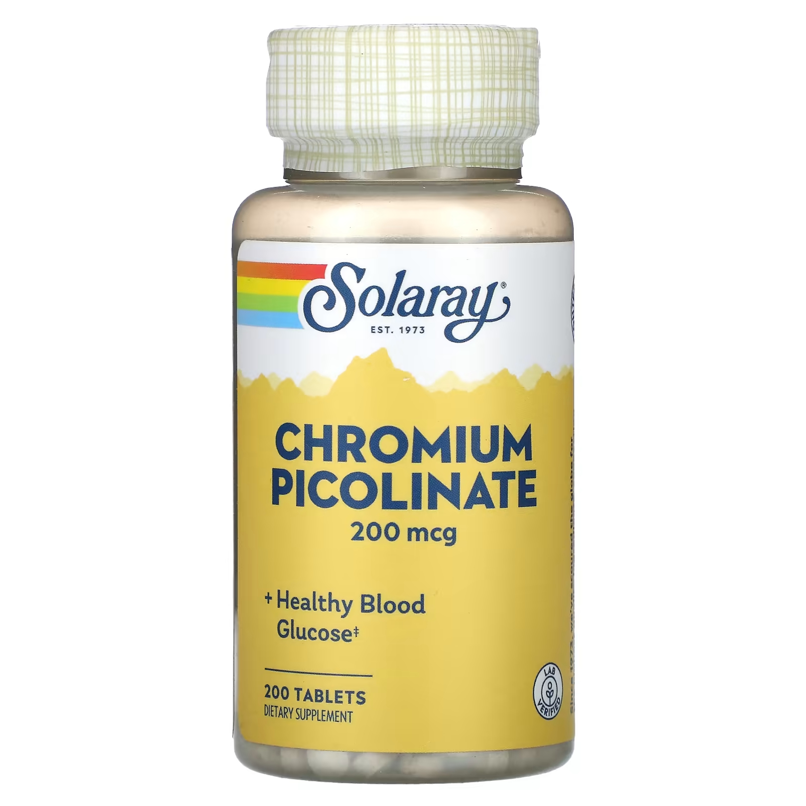 Пиколинат хрома Solaray, 200 таблеток пиколинат хрома витатека 30 таблеток