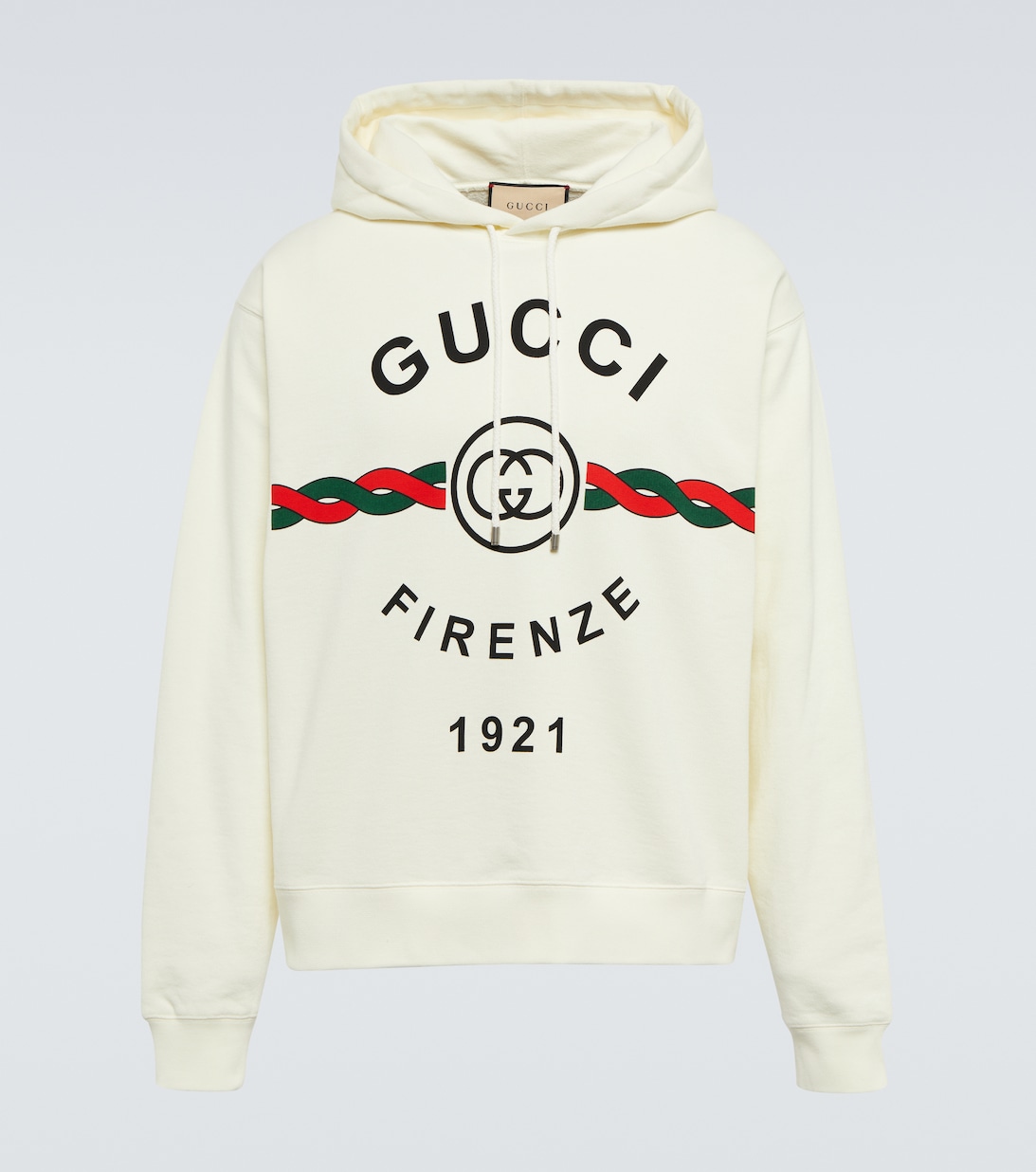Толстовка оверсайз с логотипом Gucci, нейтральный