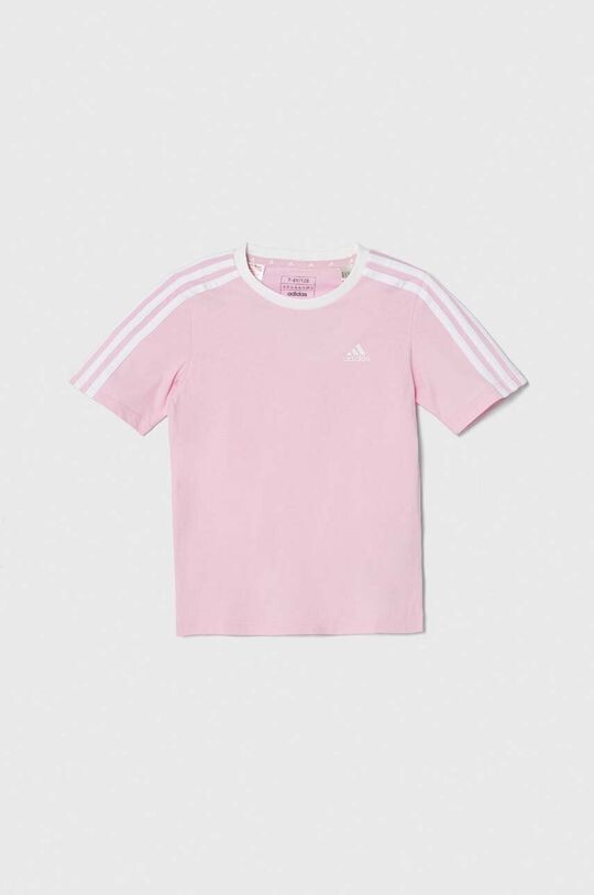 

adidas Детская хлопковая футболка, розовый