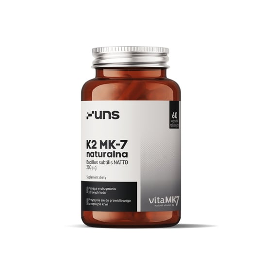Натуральный Витамин К2 МК7 60 растительных капсул. Uns