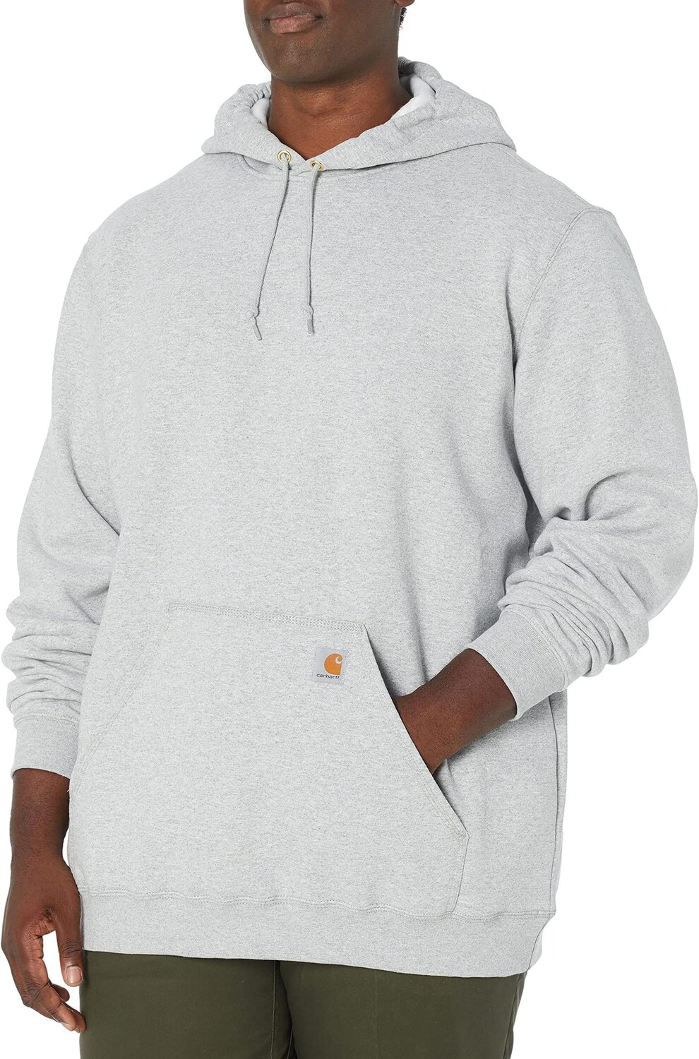 

Толстовка с капюшоном Big & Tall средней плотности Carhartt, цвет Heather Grey