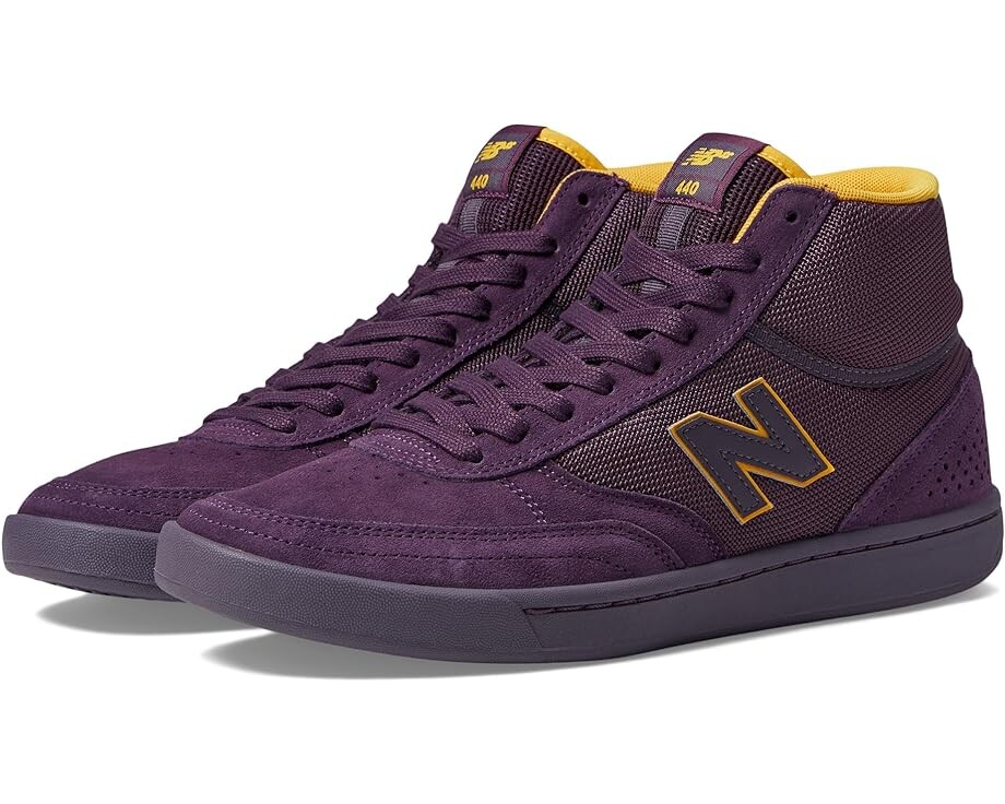 

Кроссовки New Balance Numeric 440 High, цвет Purple/Yellow