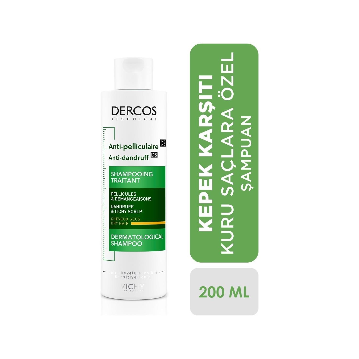 Vichy Dercos Anti-Dandruff Shampoo 200 мл Шампунь для сухих волос vichy shampoo dercos anti dandruff 6 7 fl oz 200 ml