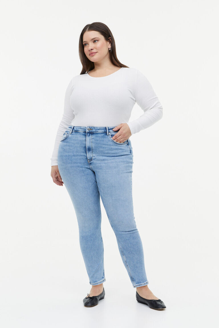 

Моделирующие джинсы до щиколотки H&M, синий