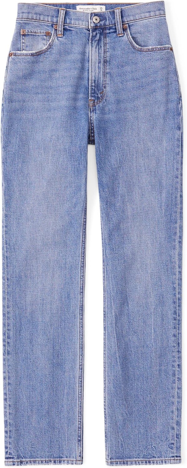 

Джинсы Ultra High Rise Ankle Straight Jean Abercrombie & Fitch, цвет Medium