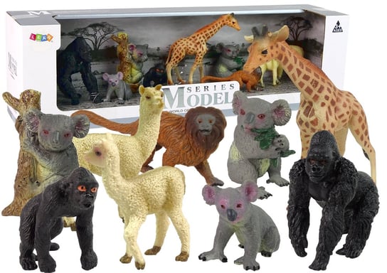 Набор фигурок Африки Дикие животные Коала Горилла Лама Жираф Lean Toys lego duplo дикие животные африки набор игрушек с фигурками животных