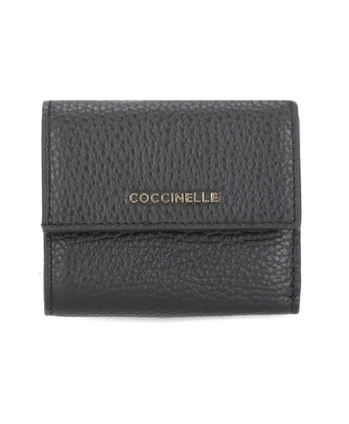

Кожаный женский кошелек Coccinelle, черный