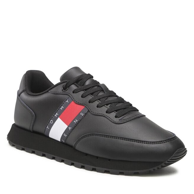 

Кроссовки Tommy Jeans LeatherRunner Ess, черный