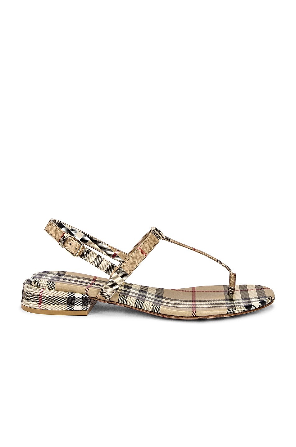 

Сандалии Emily в клетку Burberry, цвет Archive Beige IP Check