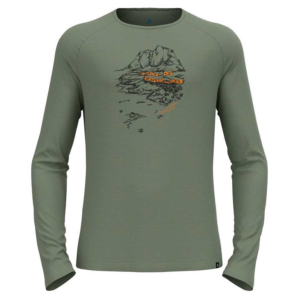 

Футболка с длинным рукавом Odlo Ascent Merino 200, зеленый