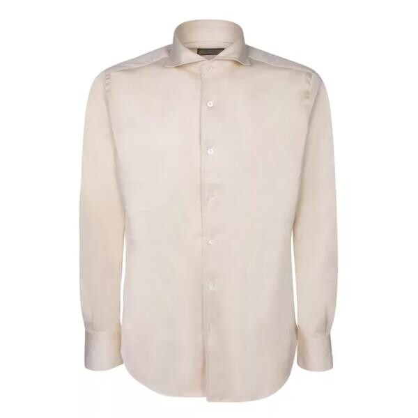 

Футболка beige cotton shirt Canali, бежевый