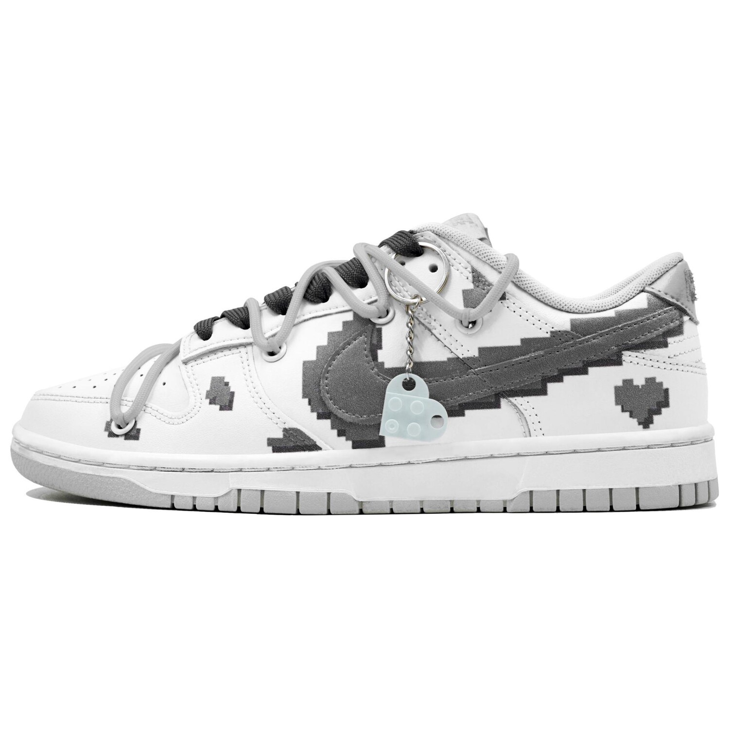 

Кроссовки Nike Dunk Skateboarding Shoes Men Low-top Gray, белый