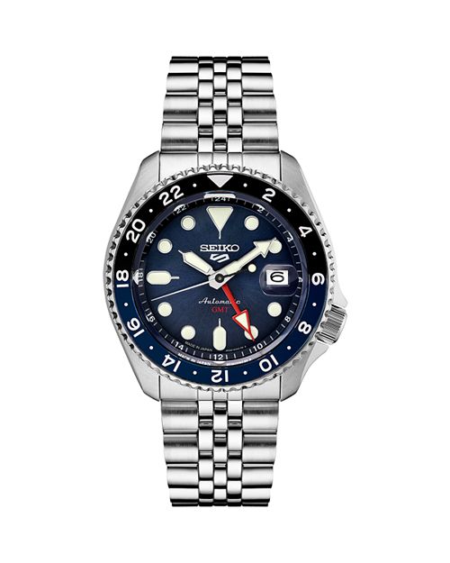 5 Спортивные часы GMT, 43 мм Seiko Watch, цвет Blue