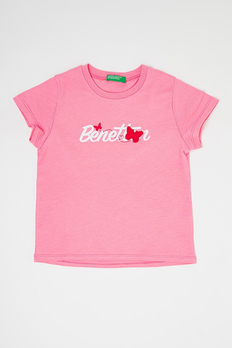 

Хлопковая футболка с логотипом United Colors Of Benetton, белый