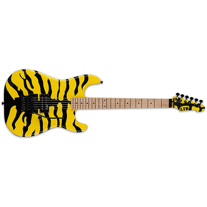 Электрогитара ESP LTD GL-200MT George Lynch Signature Electric Guitar, Yellow w/ Tiger Graphic