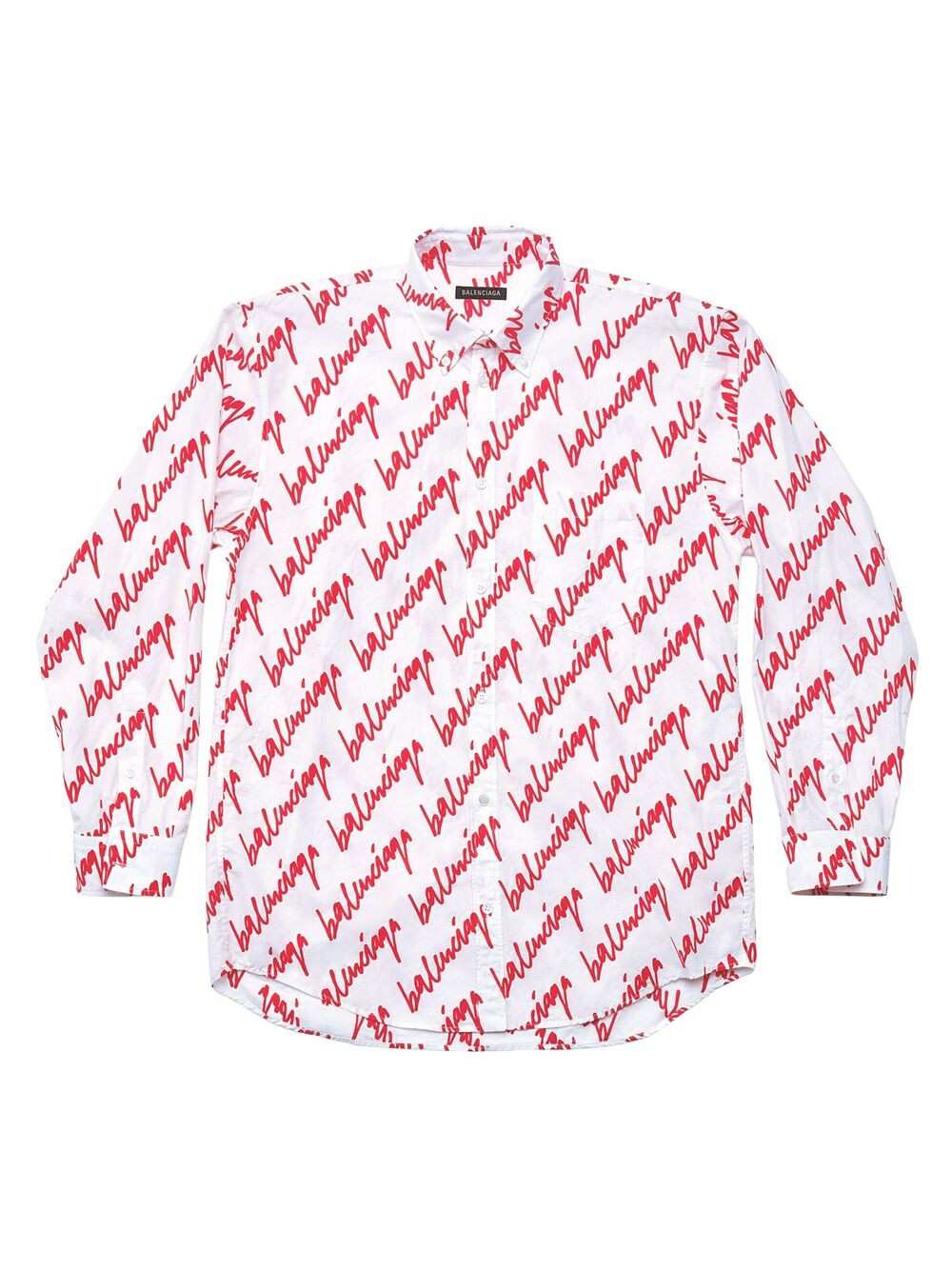 

Рубашка с каракулями Balenciaga, белый