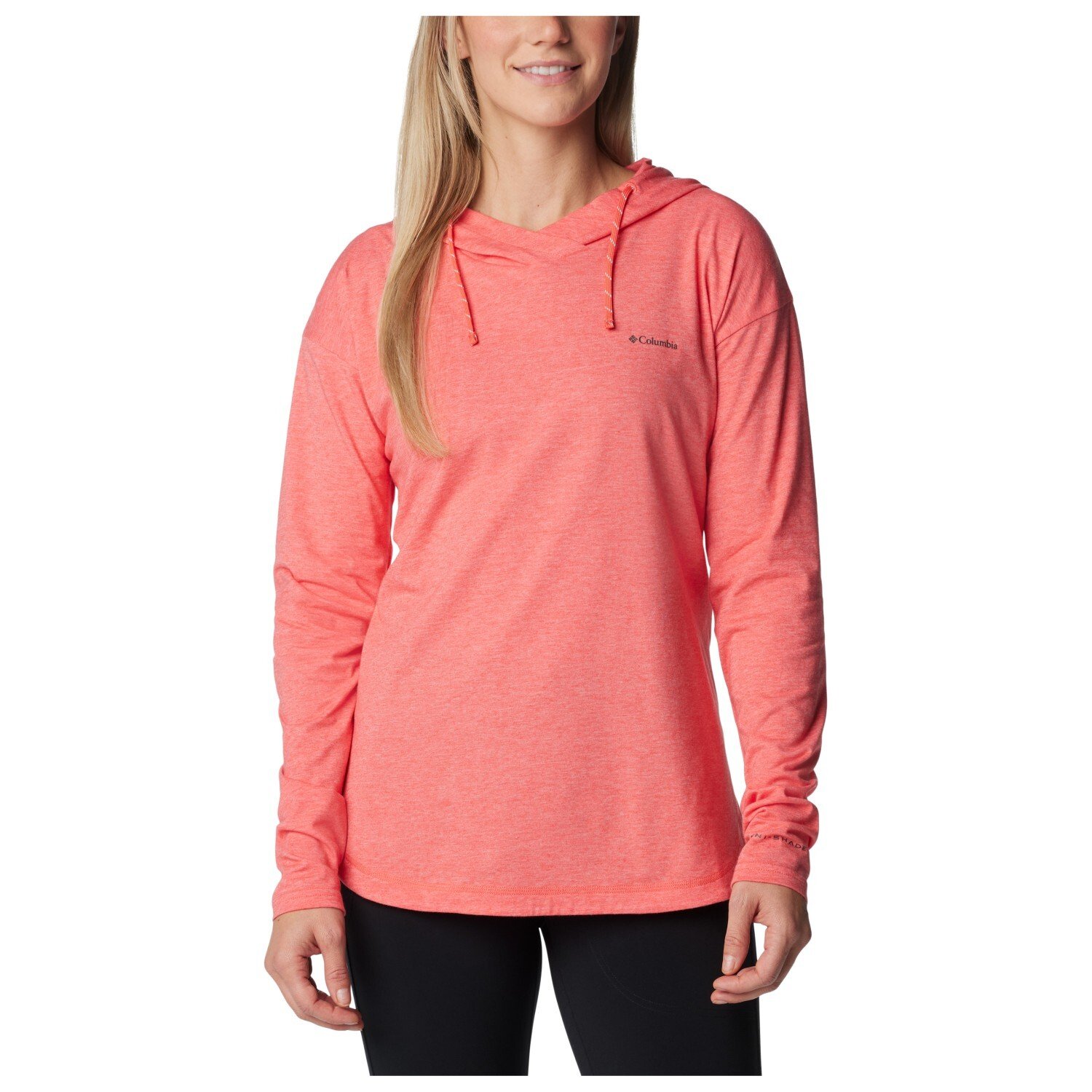 

Функциональная рубашка Columbia Women's Sun Trek EU Hooded Pullover, цвет Juicy Heather